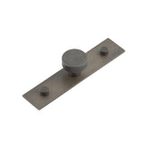Thaxted Cupboard Knobs 30mm Plain Backplate Dark Bronze - Hoxton Kits
